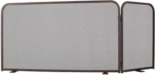 Zogometal Μεταλλικό Προστατευτικό Τζακιού 80x40x50cm Μπρούτζινο