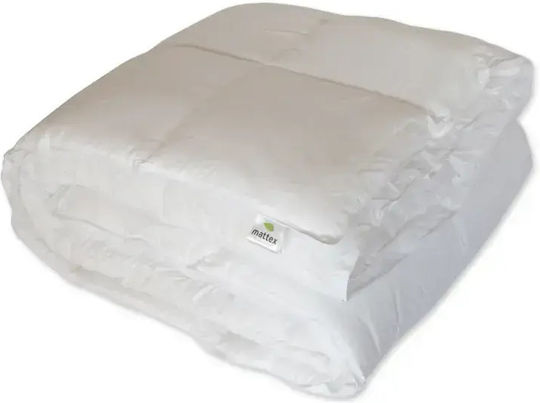 Mattex Bettdecke Großes Doppelbett mit Microfiber-Füllung 220x240cm White