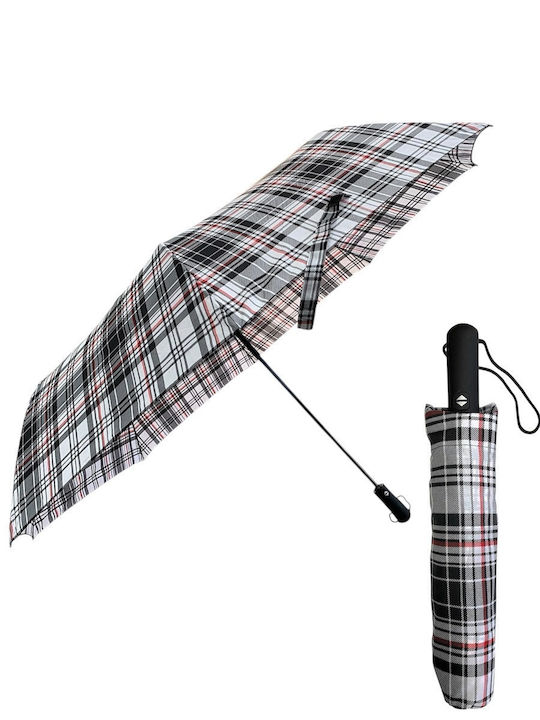 Rain Windproof Automatic Umbrella Compact Gray