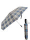 Rain Windproof Automatic Umbrella Compact Light Blue