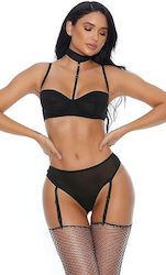 Right Sheer Right Now Bra Panty Garter Straps Black Right Sheer Right Now Bra Panty Garter Straps Black