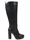 Damenstiefel mit hohem Absatz Schwarz