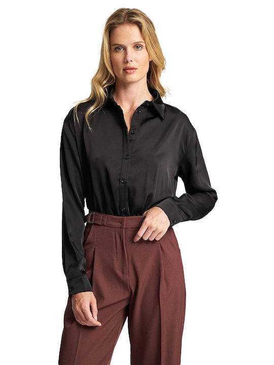 Mind Matter Women's Long Sleeve Shirt Black