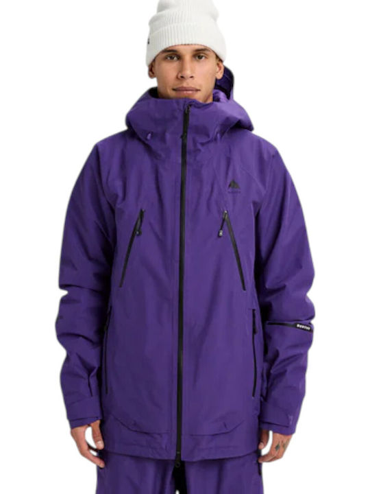 Burton 304111049C Ανδρικό Μπουφάν Gore-Tex για Σκι & Snowboard Μωβ