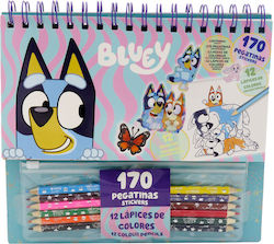 Set De Colorat Bluey Cu Abțibilduri