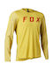Fox Flexair Lange Ärmel Radtrikot Gelb