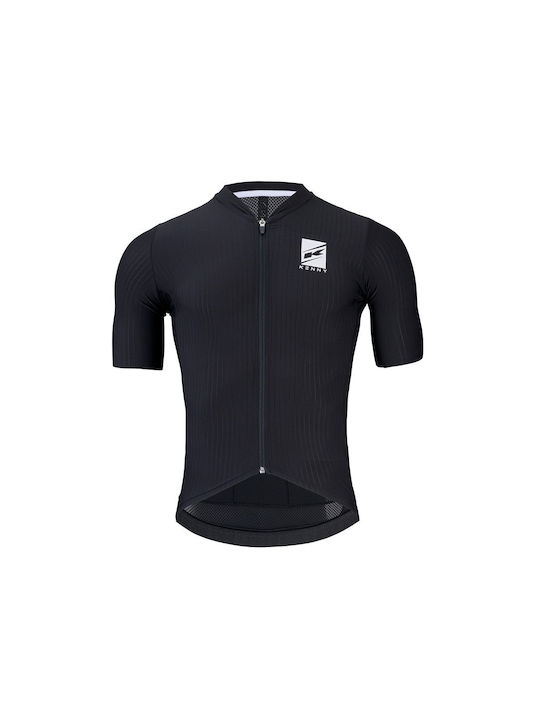 Kenny Herren Kurze Ärmel Fahrradtrikot Mountain Bike Schwarz