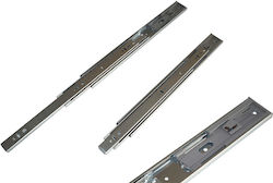 Geman Expanding Drawer Guide with Brake Silver 55x50x4.5cm 2 Pieces 14100020