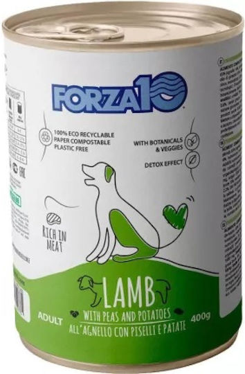 Forza10 Wet Food Dogs in Cans with Lamb and Potatoes 400gr
