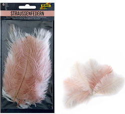 Folia Large Pastel Feathers 6 Pieces