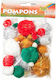 Pom Pom Pom-pom Folia Metallic Christmas 30 Pieces