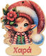Holzhandwerksdekoration 9x7cm 1Stück Elf Mädchen Name Anhänger Oder Magnet Baum Schmuck Oder Andere Handwerkskunst