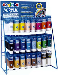 Χρωματα Ακρυλικα Carioca 75ml Stand 144τεμ
