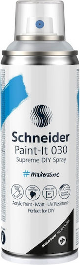 Acrylic Colours Schneider Spray Paint-it 030 200ml Clear Coat Matt