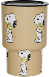 QuyCup Thermos Bottle 90ml Snoopy Woodstock Glass