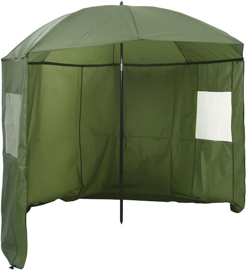 Garten & Terrassen Sonnenschirm Bodenständer Metall Gelb mit Kurbel 2.1x2.1m