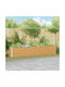 vidaXL Planter Box Metal De bronz 390x50x68cm.