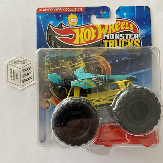 Hot Wheels Количка Monster Trucks Slam Prix Prix Collision Monster Truck за 4+ Години
