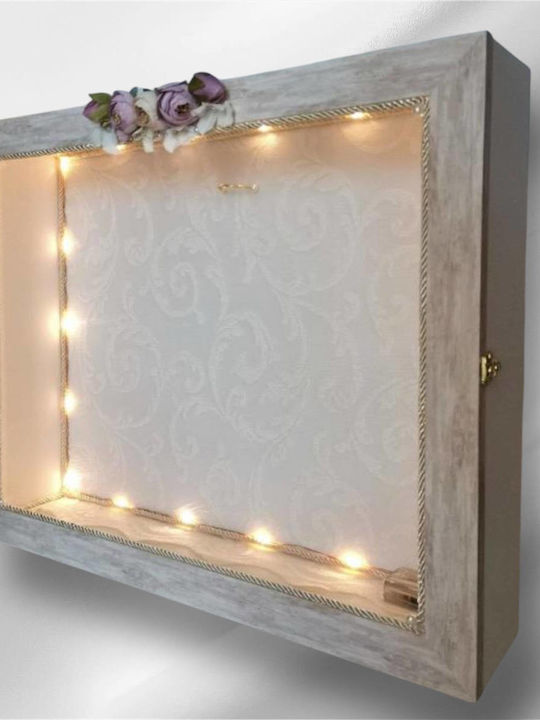 Blumen Hochzeitskronen-Hülle Wand Rechteck Hölz...