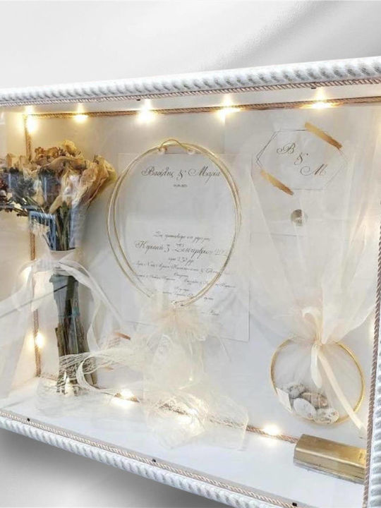 Plexouda Hochzeitskronen-Hülle Rechteck Hölzern...