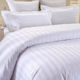 Mattex Hotel Satin Stripe Sheet 1cm Ariadne 160x280cm 100% Cotton Tc300