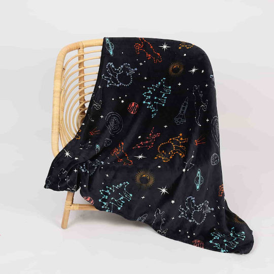 Lucktora Κουβέρτα Fleece Υπέρδιπλη 220x240εκ. Πολύχρωμη