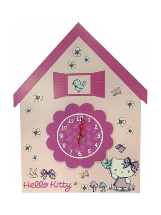 Sanrio Παιδικό Ρολόι Τοίχου Ξύλινο 37εκ.