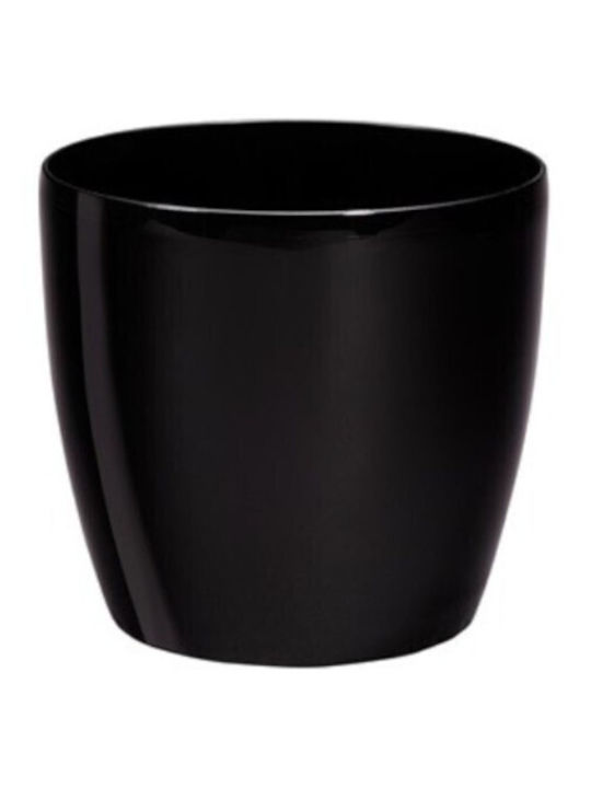 Atmosphera Roto Brillante Plant Pot Black 16x16...