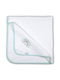 Ninetta Bebe Piqué-Kuscheldecke Λευκό Μέντα Rainbow Grün 90x90cm.