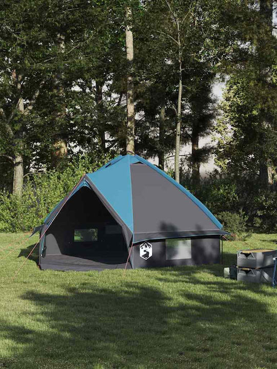 vidaXL Zelt Terrasse mit LEDs Blau 4.9x4.1m