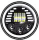 Εμπρόσθιο Φανάρι Led 7" H4 Angel Eye 12v 30w Drl Jeep 1τμχ Jp-y7-d42a Oem