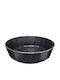 GTSA Melamine Salad Bowl Black 25x25x8.4cm 6pcs