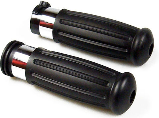 Σετ Χειρολαβές Μοτοσυκλέτας Harley Davidson '96-'22 Dual Throttle Cables Handlebar Grip Set Antique Style