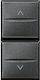 Axolute Roller Shutter Switch 1 Module Graphite