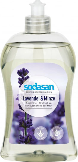 Sodasan Detergent Lichid De Spălat Vase Organic Lavandă Mentă 500 Ml