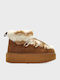 Women's Ankle Boots Platform Brown