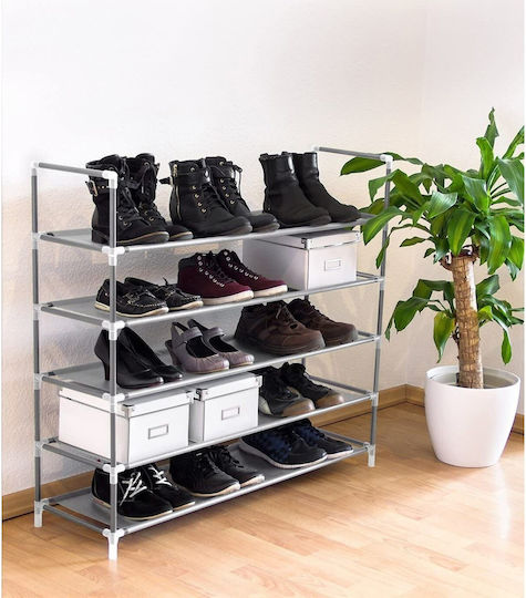 Fabric Shoe Organizer Gray 90.5x29.5x87cm