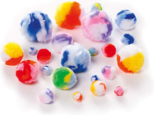 Πομ-πομ Pom-pom Folia Rainbow Ασορτι 100τεμ