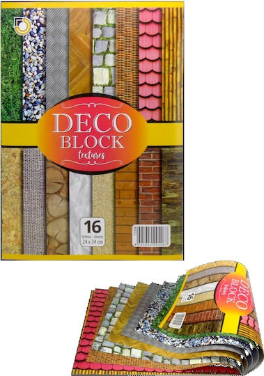 Deco Optimum Texture Block 25x35 16 Sheets 250gsm