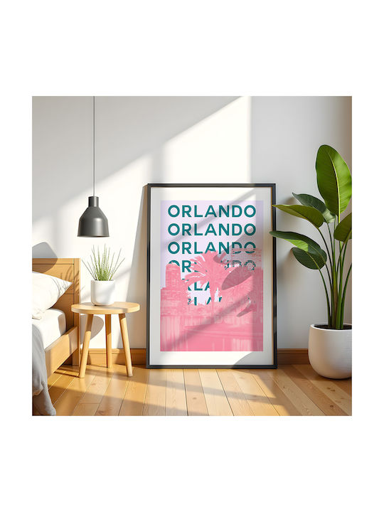 Poster Orlando Pop Art Pst25512 30cm X 40cm Bla...