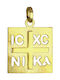 Anhänger Kinder Amulett Konstantinato aus Gold 9K P-40686