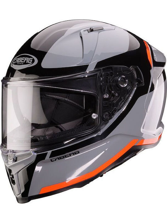 Caberg Avalon-X Pure Grey/Black/Red Fluo Κράνος Μηχανής Full Face ECE 22.06 1500gr