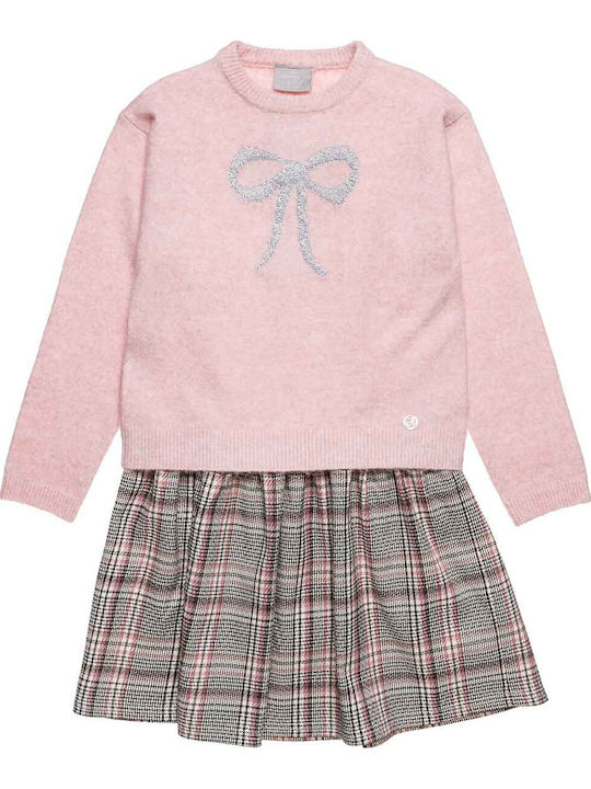 Mädchenkleid Langärmelig Geprüft Rosa