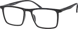 Brilo Herren Lesebrille +2.00 in Schwarz Farbe BR130BLACK2.00