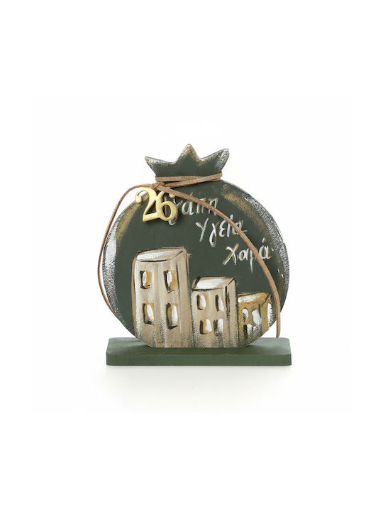 Bellissimo Amulet Rodie din Lemn 1buc