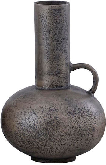 InTheBox Διακοσμητικό Βάζο Αλουμινίου Steel Shine Γκρι Φ18xΥ27cm