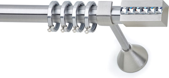 Anartisi Μεταλλικό Κουρτινόξυλο Inox Φ25mm