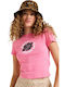 Beach Women's Crop T-shirt Pink