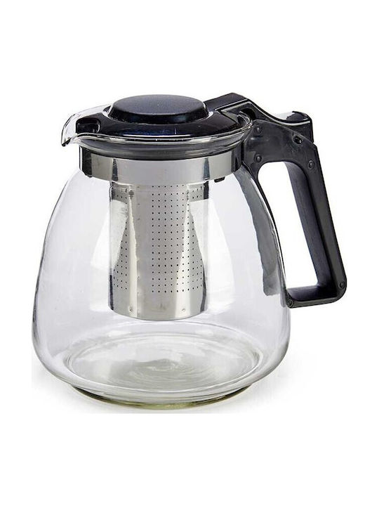 Arti Casa Ceainic cu Filtru Sticlă Argintiu 900ml