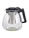 Arti Casa Ceainic cu Filtru Sticlă Argintiu 900ml